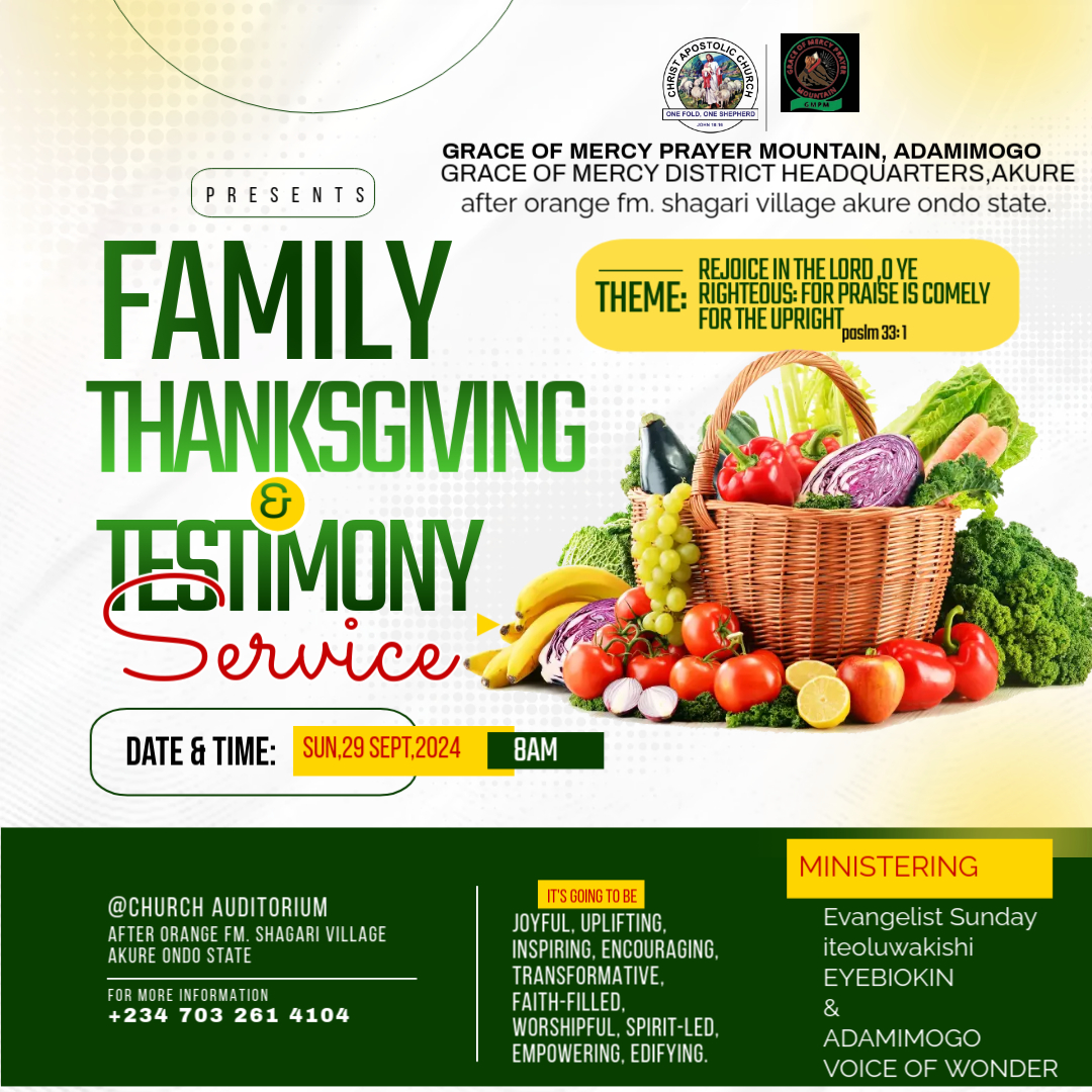 ANNUAL FAMILY THANKSGIVING